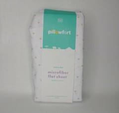 Pillowfort Microfiber Full Flat Sheet 81″ x 96″ Micro Dot Pattern New