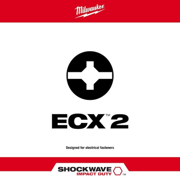 Milwaukee Tool 48-32-4142 Shockwave Impact Ecx 2 Insert Bits (25Pk) gallery