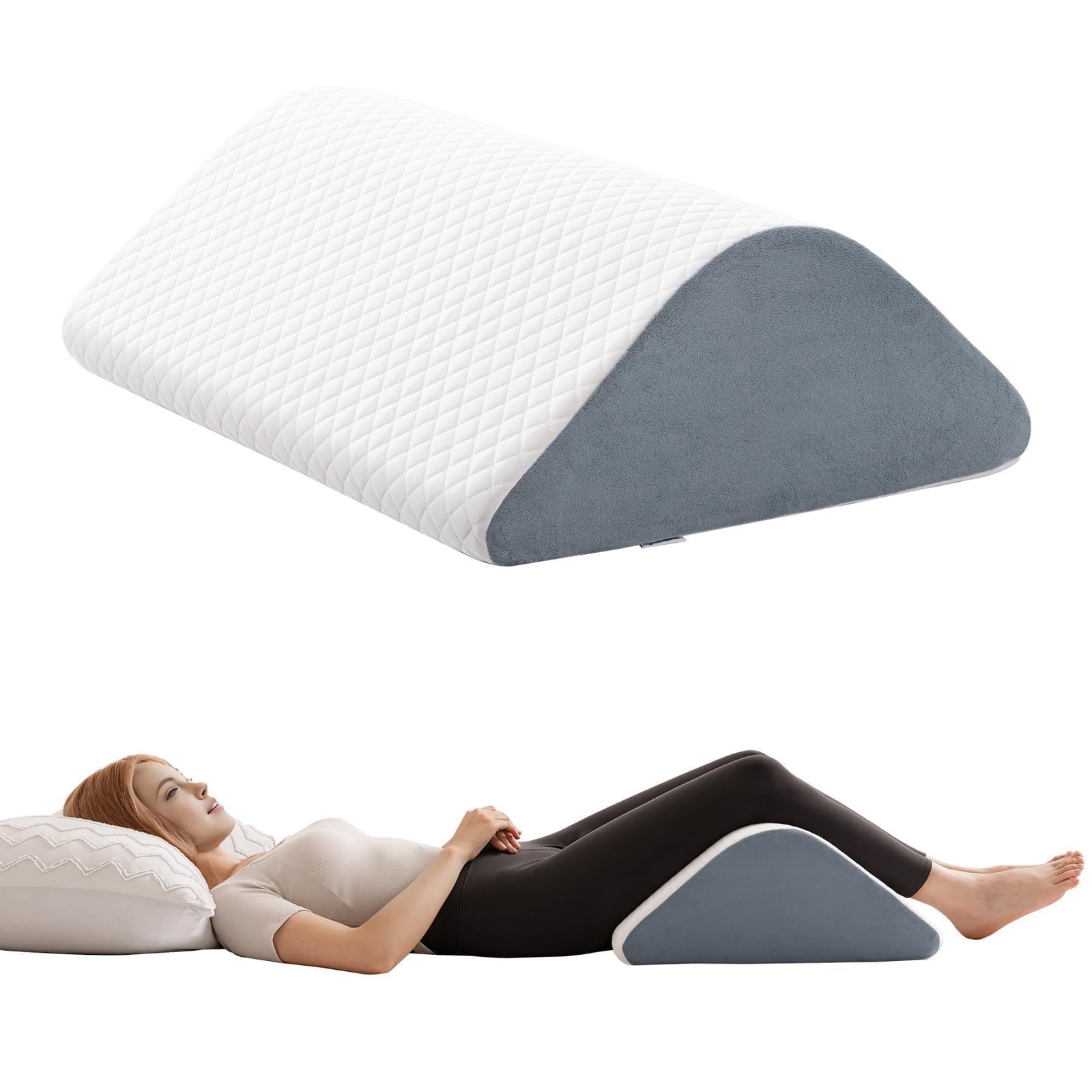 Knee Wedge Pillow Support for Post Surgery Back Hip Pain Leg Elevation gallery