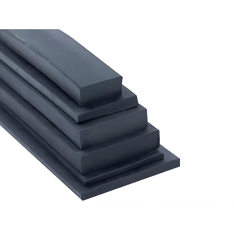 Solid Black Nitrile NBR Rubber Square Strip - Various Lengths, Widths And Thickn gallery