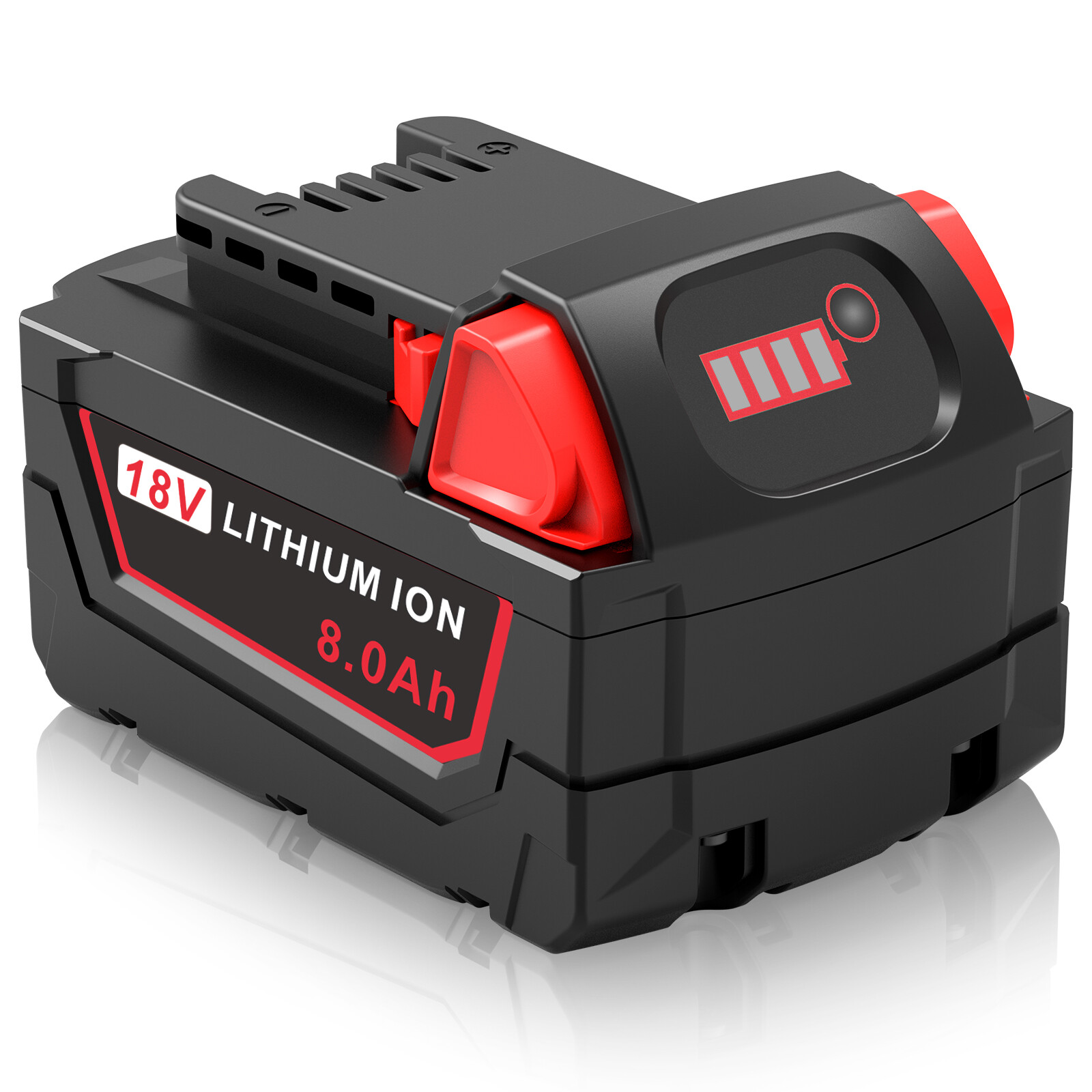 8.0AH Battery For Milwaukee For M18 18V Lithium-ion Extended Capacity 48-11-1860 gallery