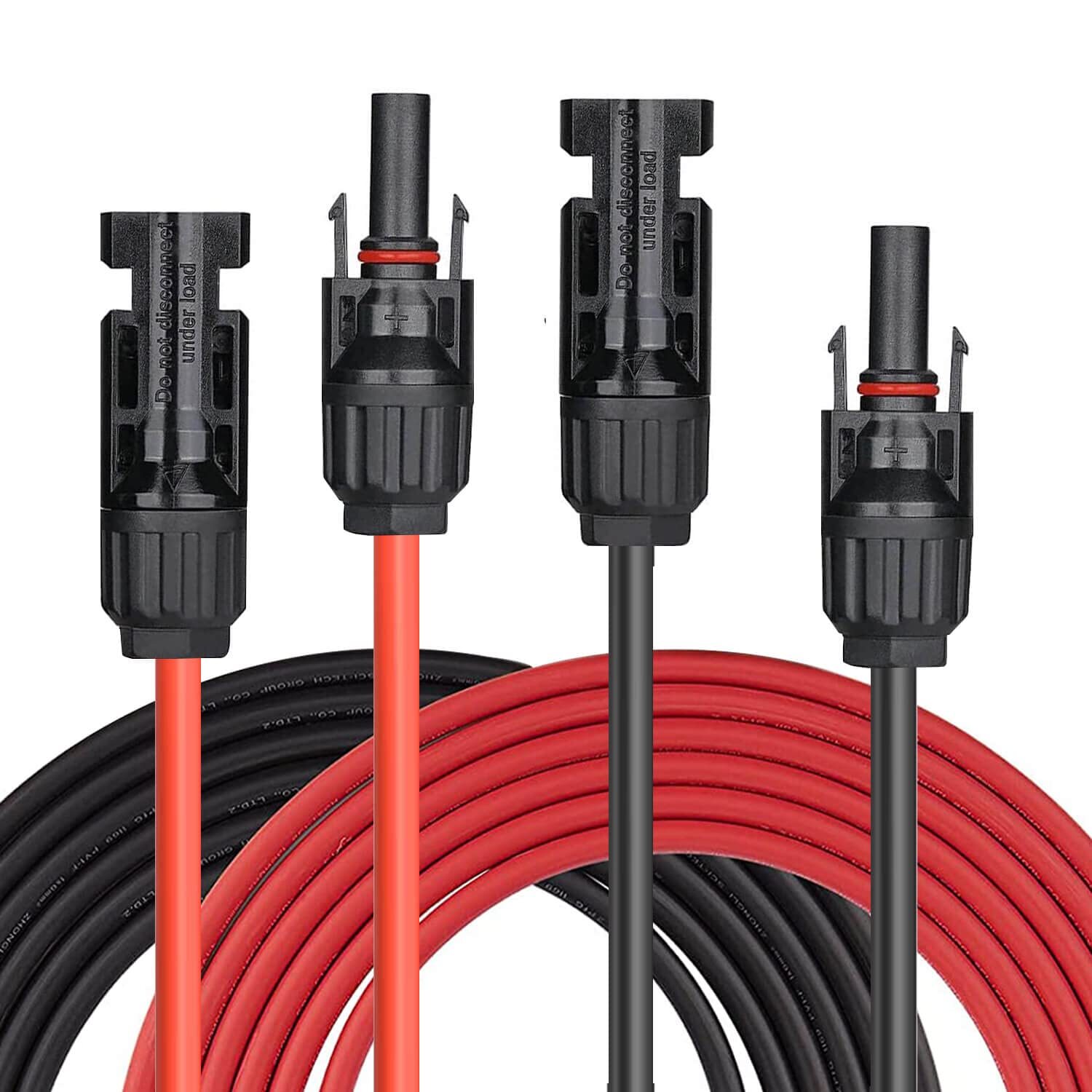 14 AWG Solar Panel Extension Cable PV Wire Solar Connector Pair Black & Red 2mm gallery