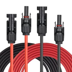 14 AWG Solar Panel Extension Cable PV Wire Solar Connector Pair Black & Red 2mm