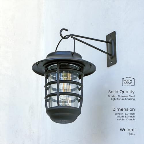 Home Zone Security 2 Packs Solar Wall Hanging Lights Outdoor Assorted Styles gallery