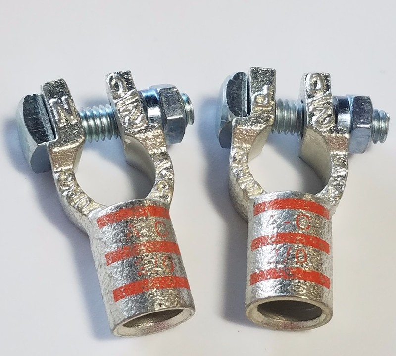 Battery Cable Ends Copper Top Post Terminal Connectors 4 GAUGE THUR 4/0 gallery