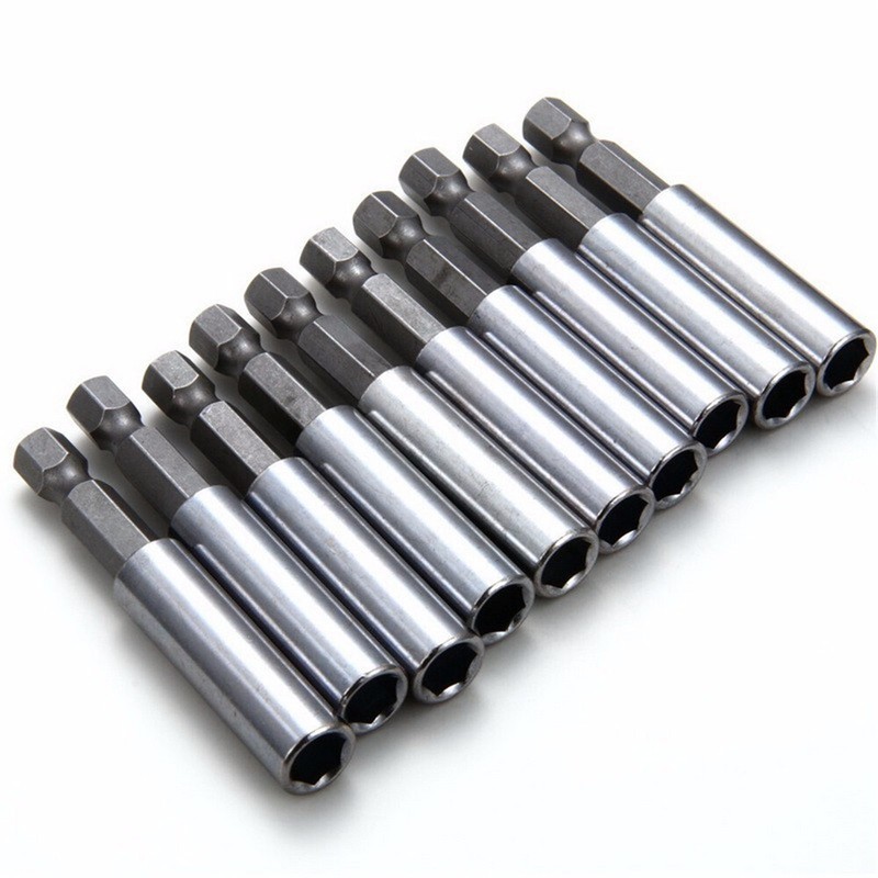 10Pcs Compact Magnetic Bit Tip Extensions Holder 1/4 Hex Shank Drive Guide US gallery