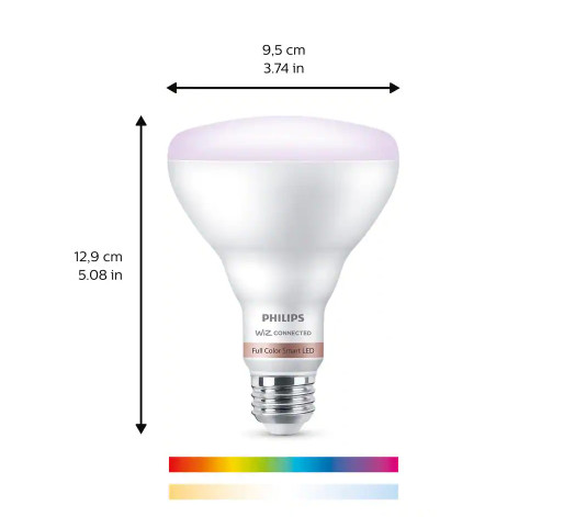Philips Color and Tunable White BR30 LED 65-Watt Equivalent Dimmable Smart Wi-Fi gallery