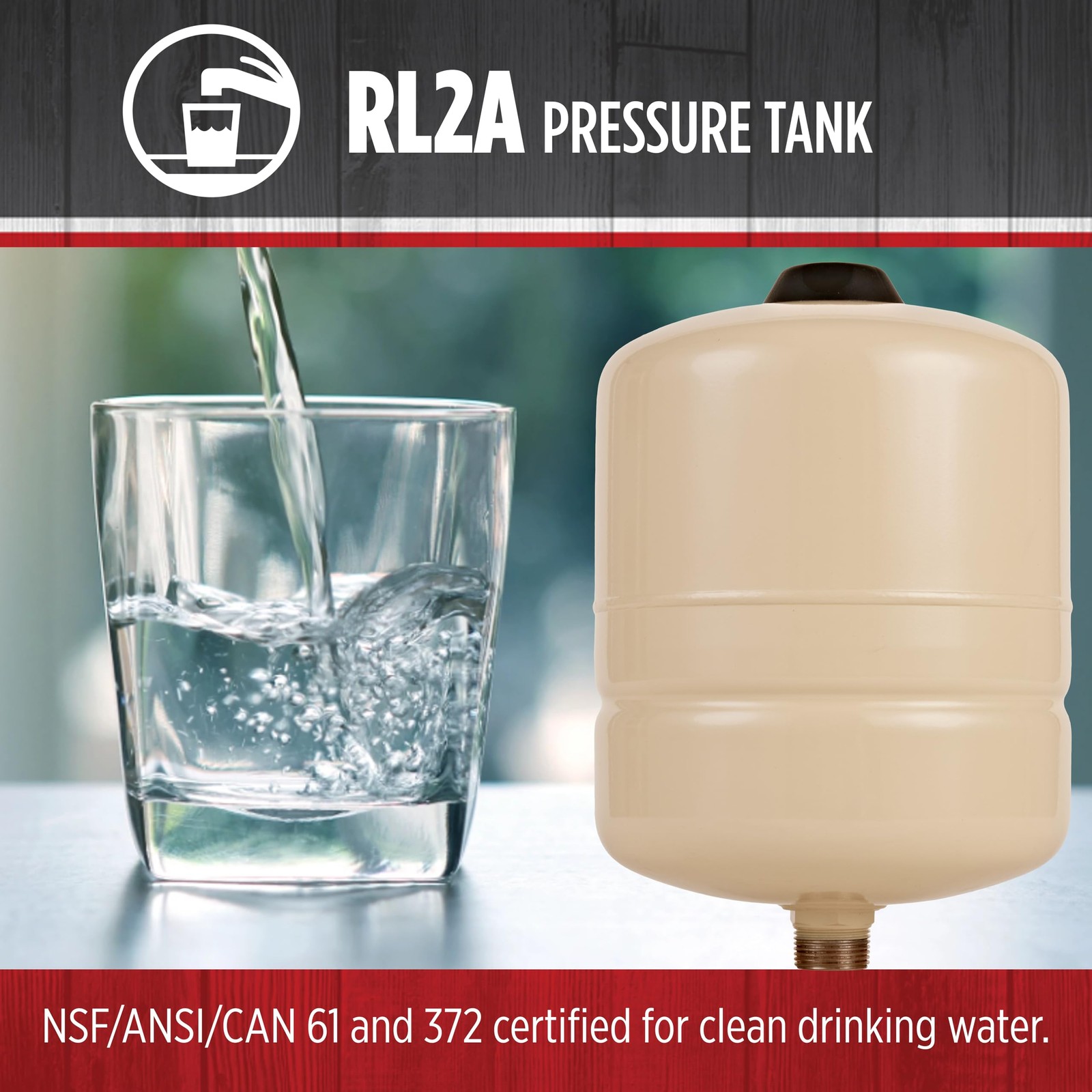 Red Lion RL2A - 2-Gallon Inline Pre-Charged Pressure Tank , 3/4-Inch, 604652 gallery