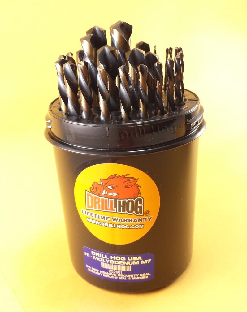 29 Pc Left Hand Drill Bits Drill Bit Set Handed Drill Hog® Lifetime Warranty gallery