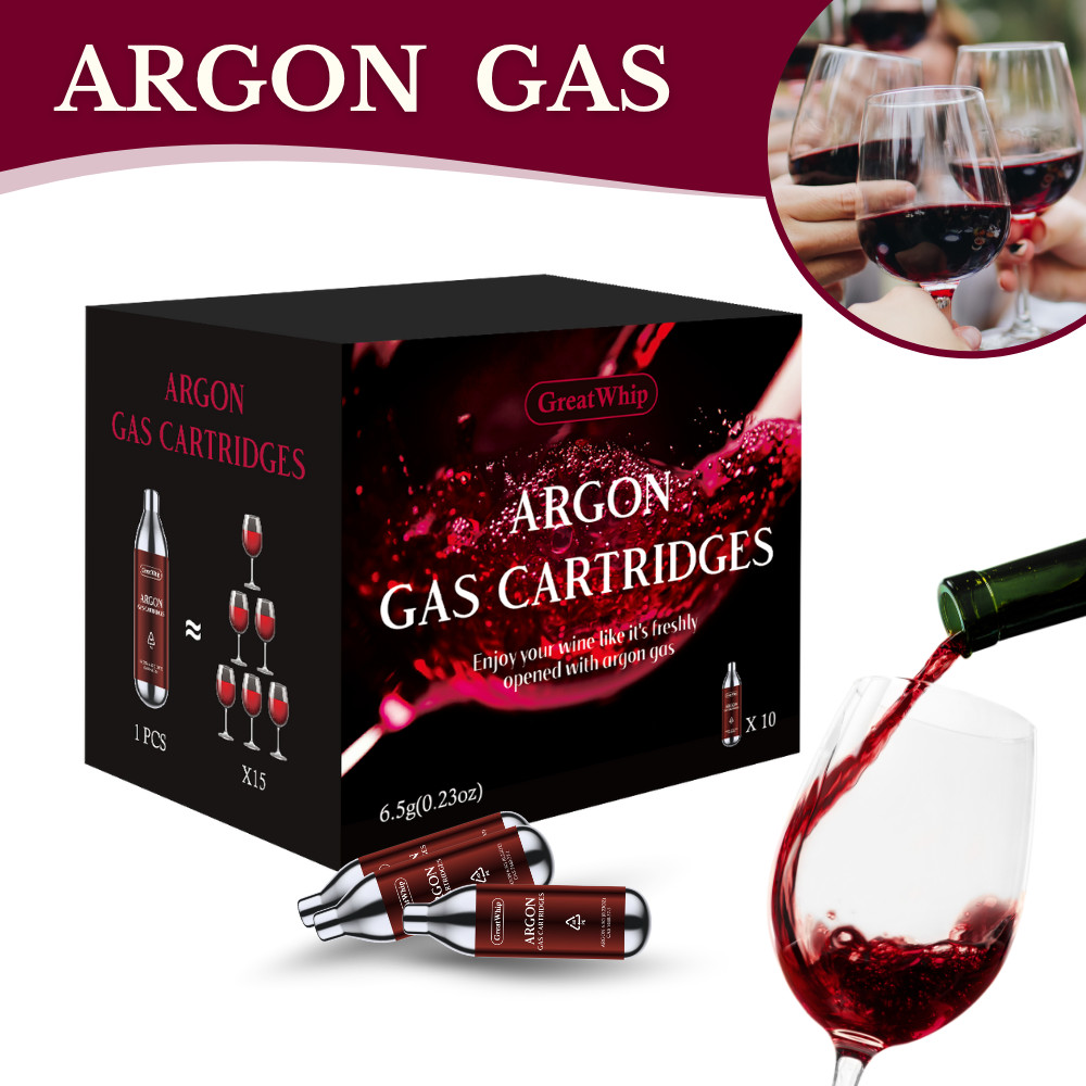 Argon Gas Capsules 10PCS for Coravin Wine Preservation System GreatWhip gallery