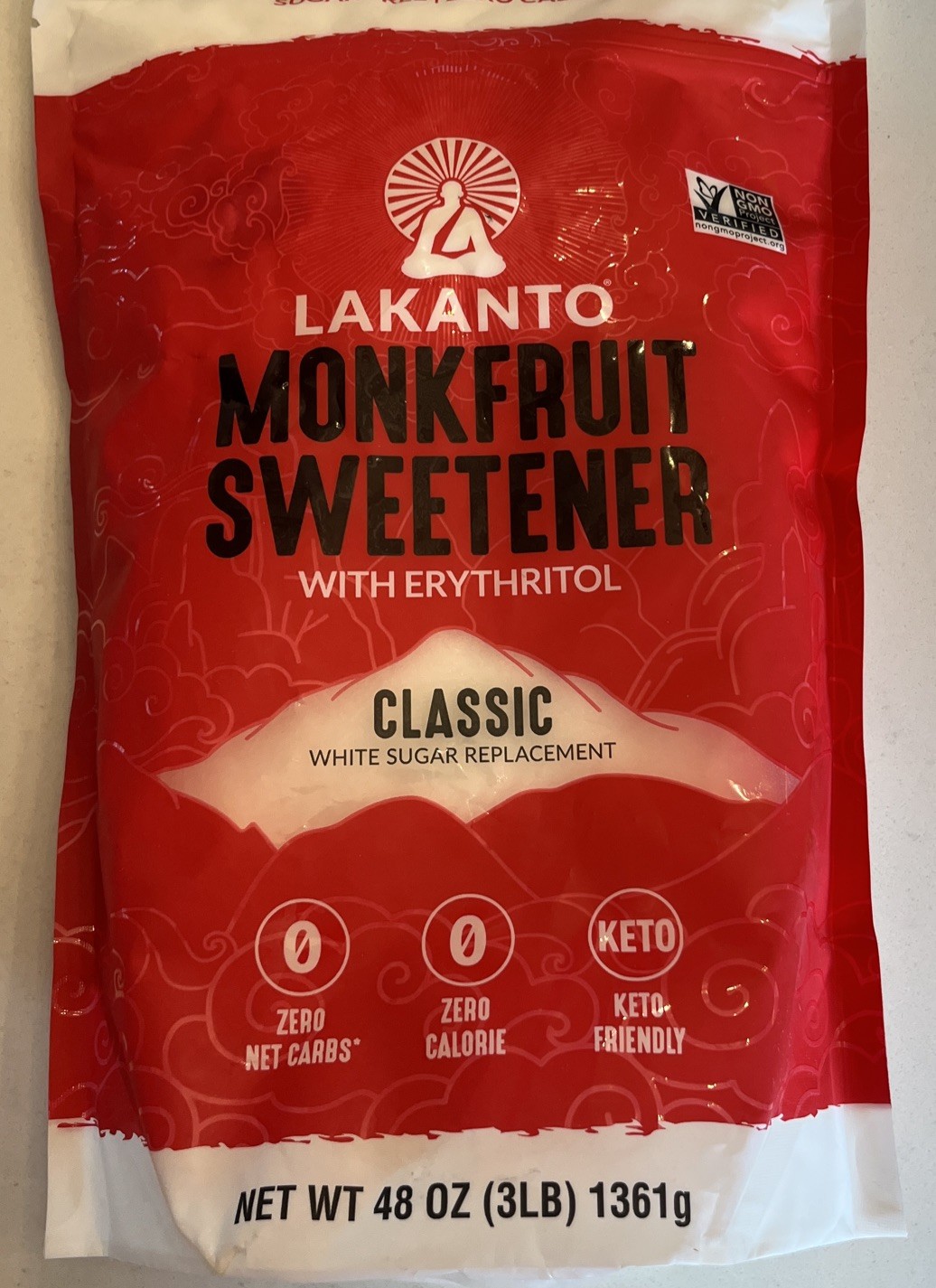 3 ct Lakanto Monk Fruit Sweetener Classic White Sugar Replacement 9 lbs 7/27 B71 gallery