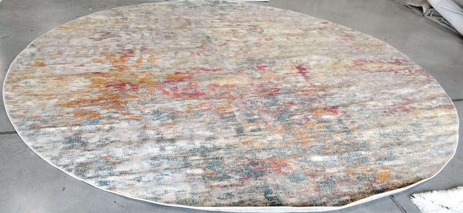 GREY / TURQUOISE 12' X 12' R Back Stain Rug Reduced Price 1172746735 MAD460G-12R gallery