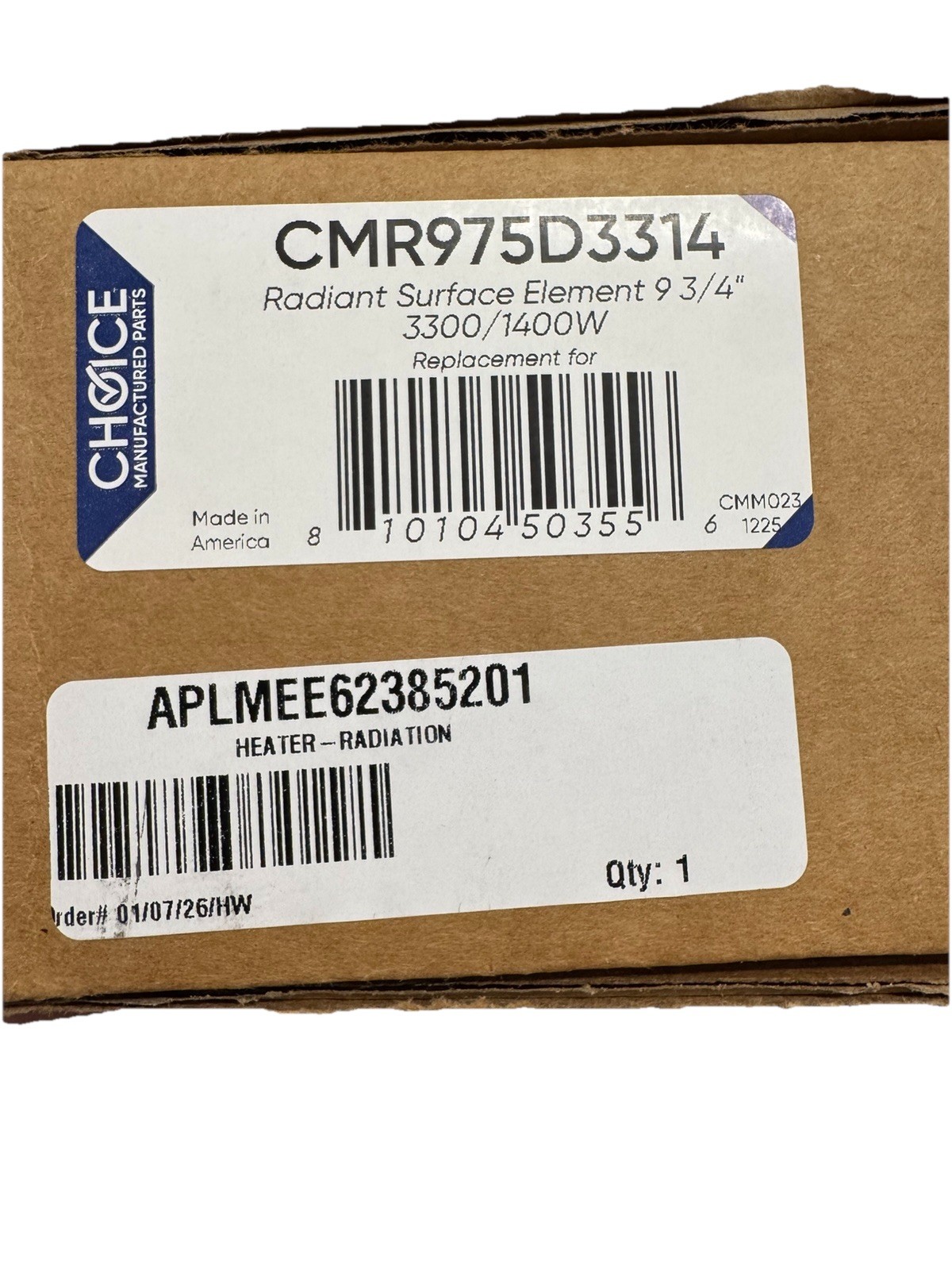 Whirlpool Range Dual Radiant Surface Element |CMR975D3314| gallery