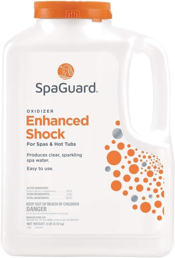 SpaGuard Enhanced Spa Shock, Spas & Hot Tubs, Clear Sparkling Spa Water 6lbs gallery