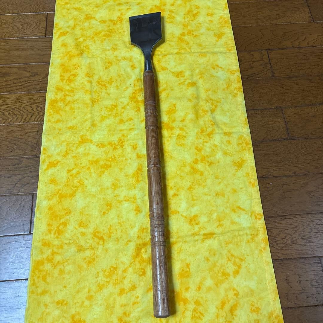 Ice sculpting chisel, flat, 95mm, total length 77cm, extra large. gallery