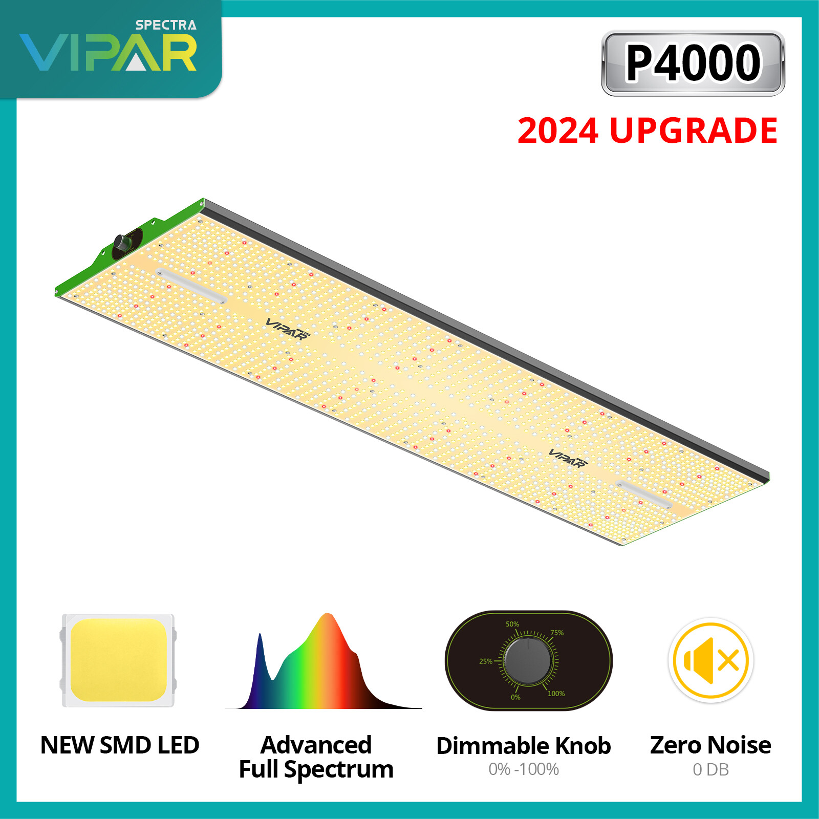 VIPARSPECTRA P1000 P2000 P2500 Full Spectrum LED Grow Light BLOOM IR Replace HPS gallery