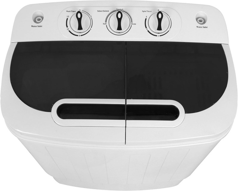 Portable Mini Washer & Spin Dryer Combo – White Compact Design gallery
