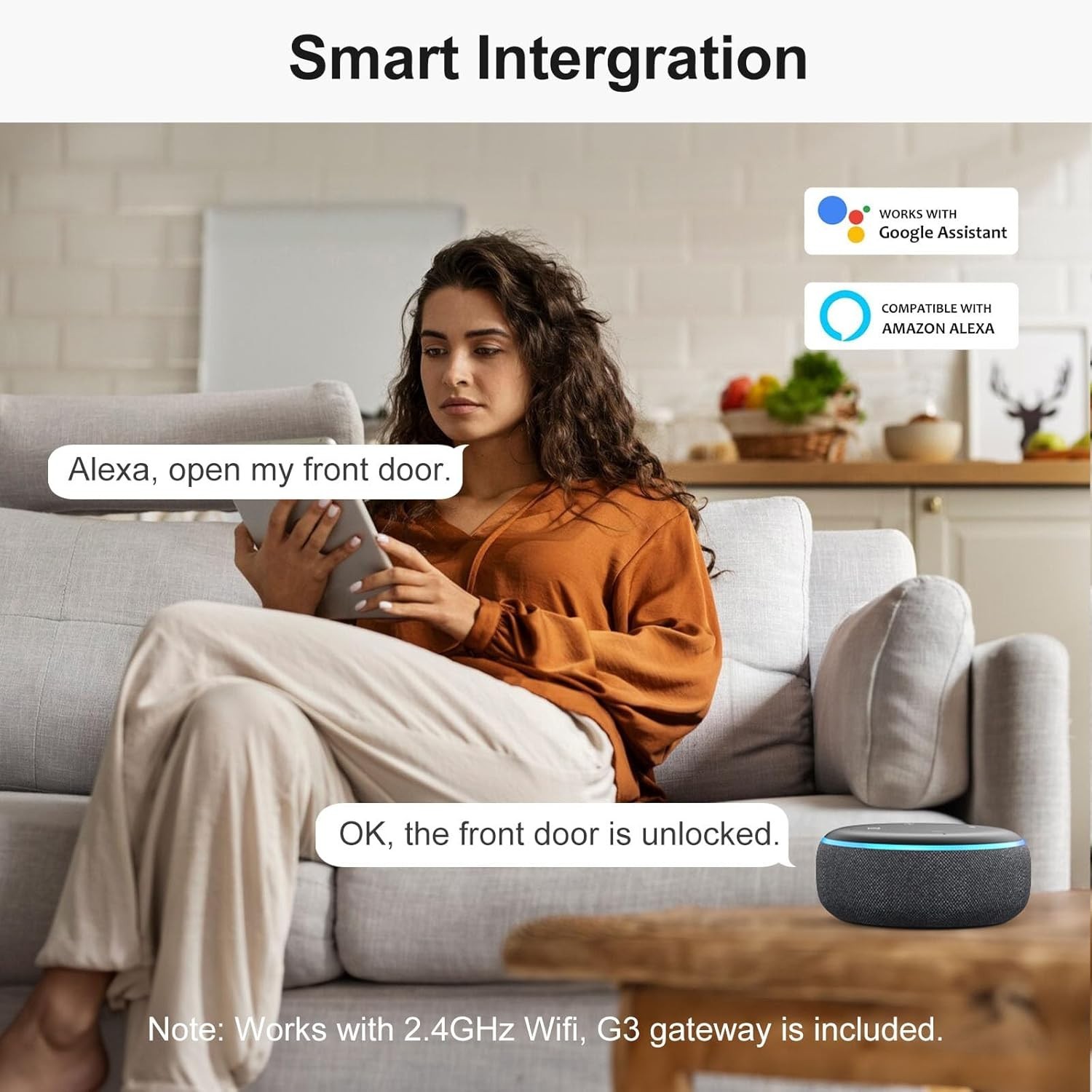 SMONET Smart Door Lock WiFi with Handle Fingerprint Keyless Entry Digital Keypad gallery