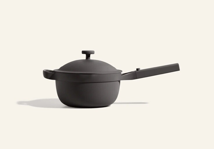 Our Place Mini Perfect Pot 2.5- 8.5” w Beechwood Spoon CHAR Gris Anthracite READ gallery