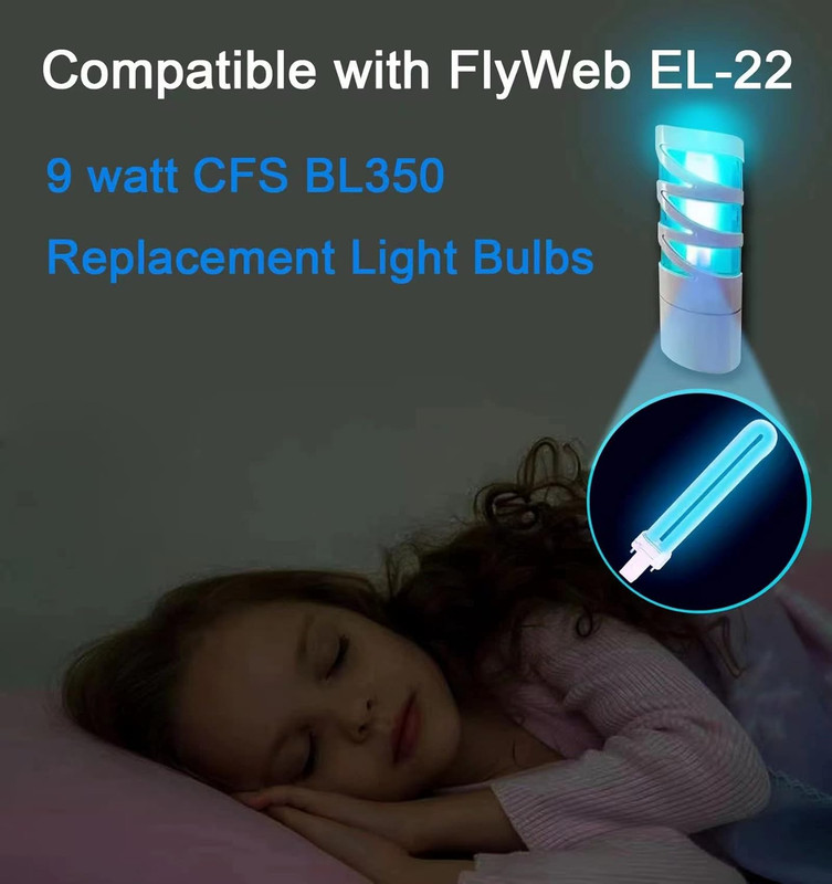 Amgolibi 9 Watts Replacement Fluorescent Bulb Compatible with Flyweb Classic Fly gallery
