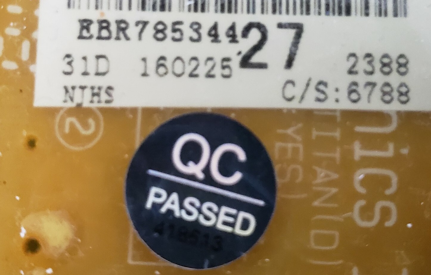 Genuine OEM LG Washer Control EBR78534427 180-Day Warranty *(Ships Today) gallery