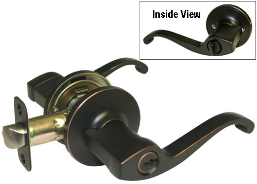 Oil Rubbed Bronze Keyed Entry Entrance Door Handle Lever knob Lock Levers Locks gallery