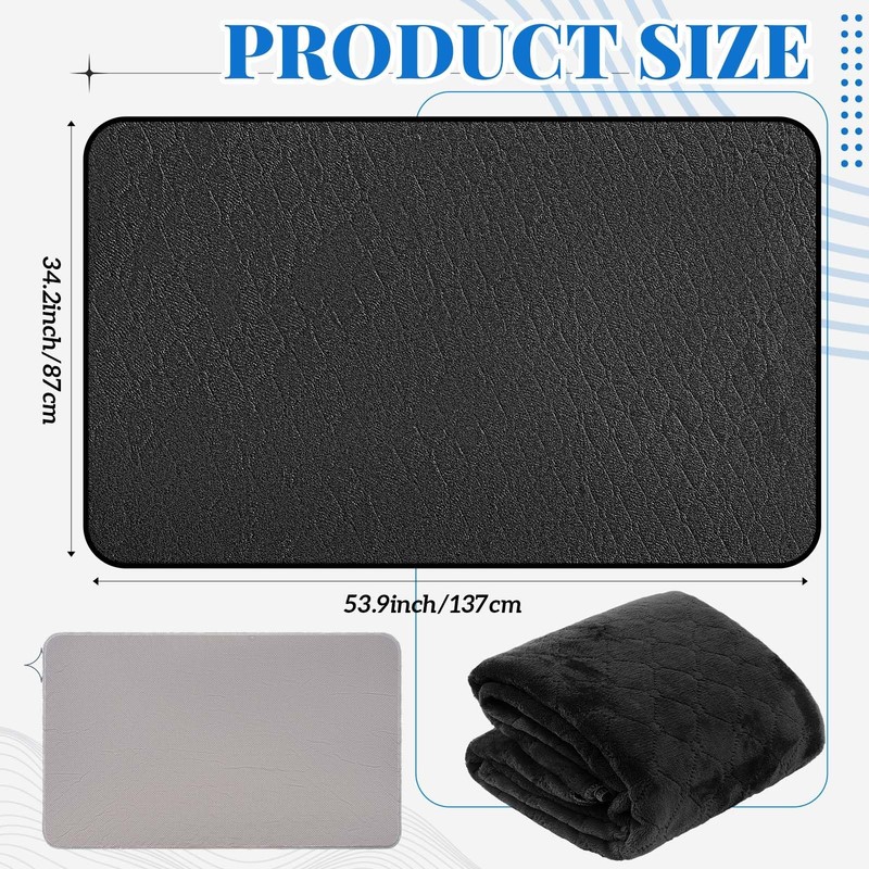 Couples Waterproof Mat Lover Reusable Stainproof Blanket Bed Sheets Black54x34" gallery