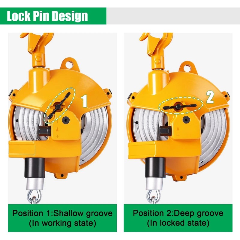 Retractable Spring Balancer 5~9kg(11~20lbs) Hanging Tool Spring Balancer 1.5m gallery