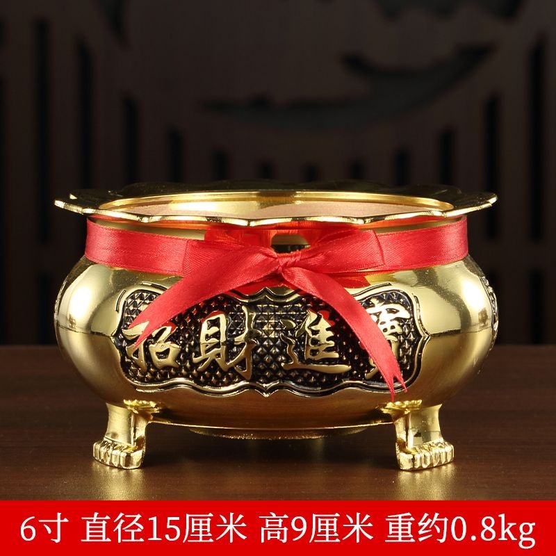 Three Legged Incense Burner Worship Copper Alloy Offering Buddha Incense Burners gallery