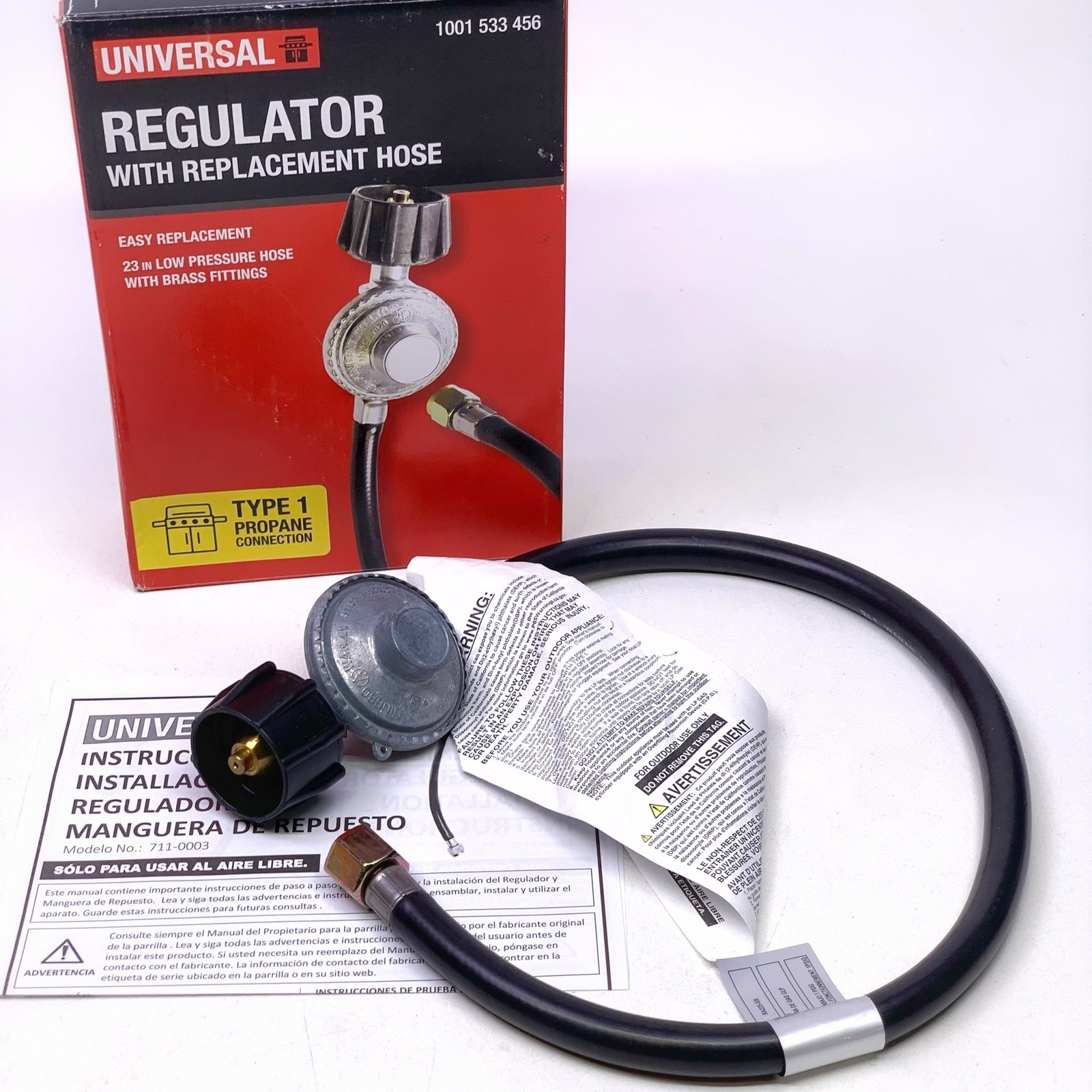 Universal Grill Replacement Hose And Regulator 23 in. Low Pressure RA225-5/8 NEW gallery
