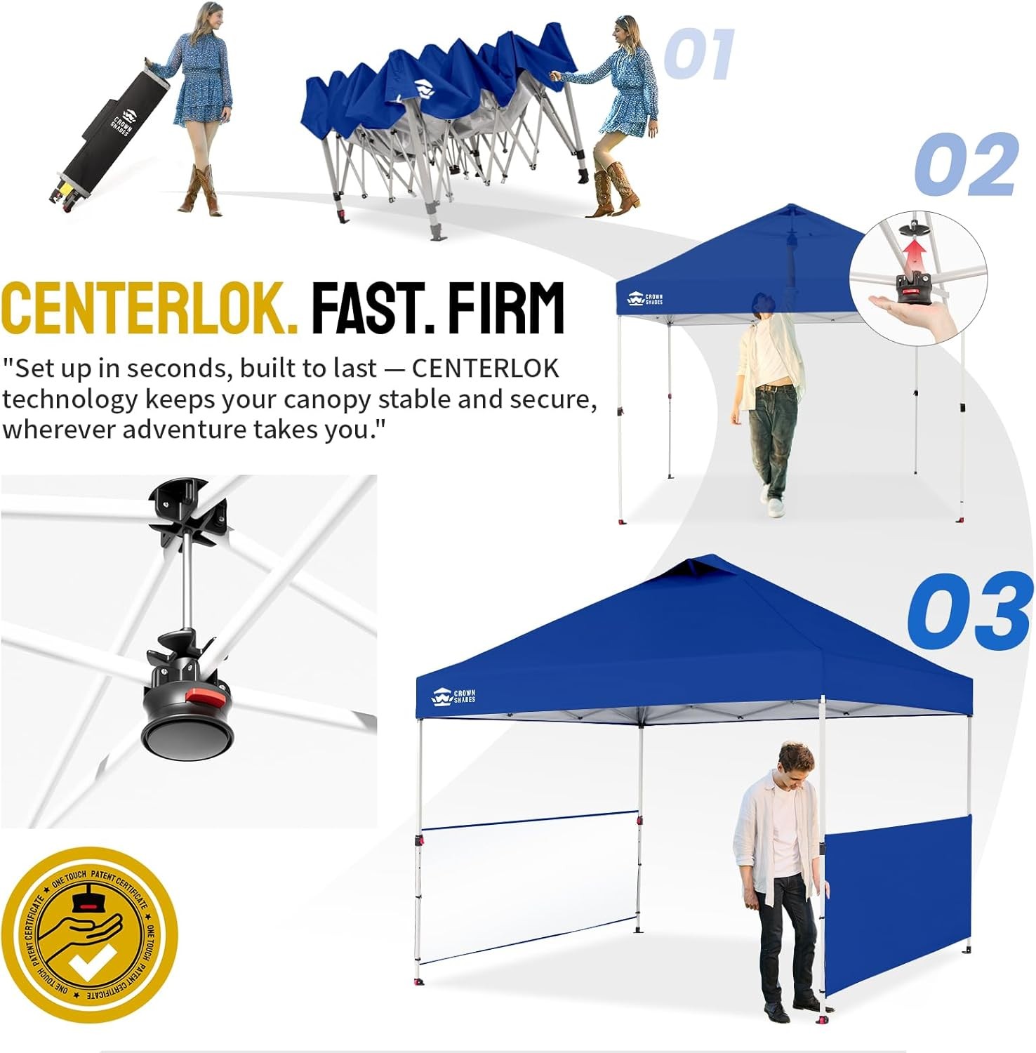 10x10 Pop up Canopy Tent Instant Canopy with 150D Silver Coated Fabric gallery