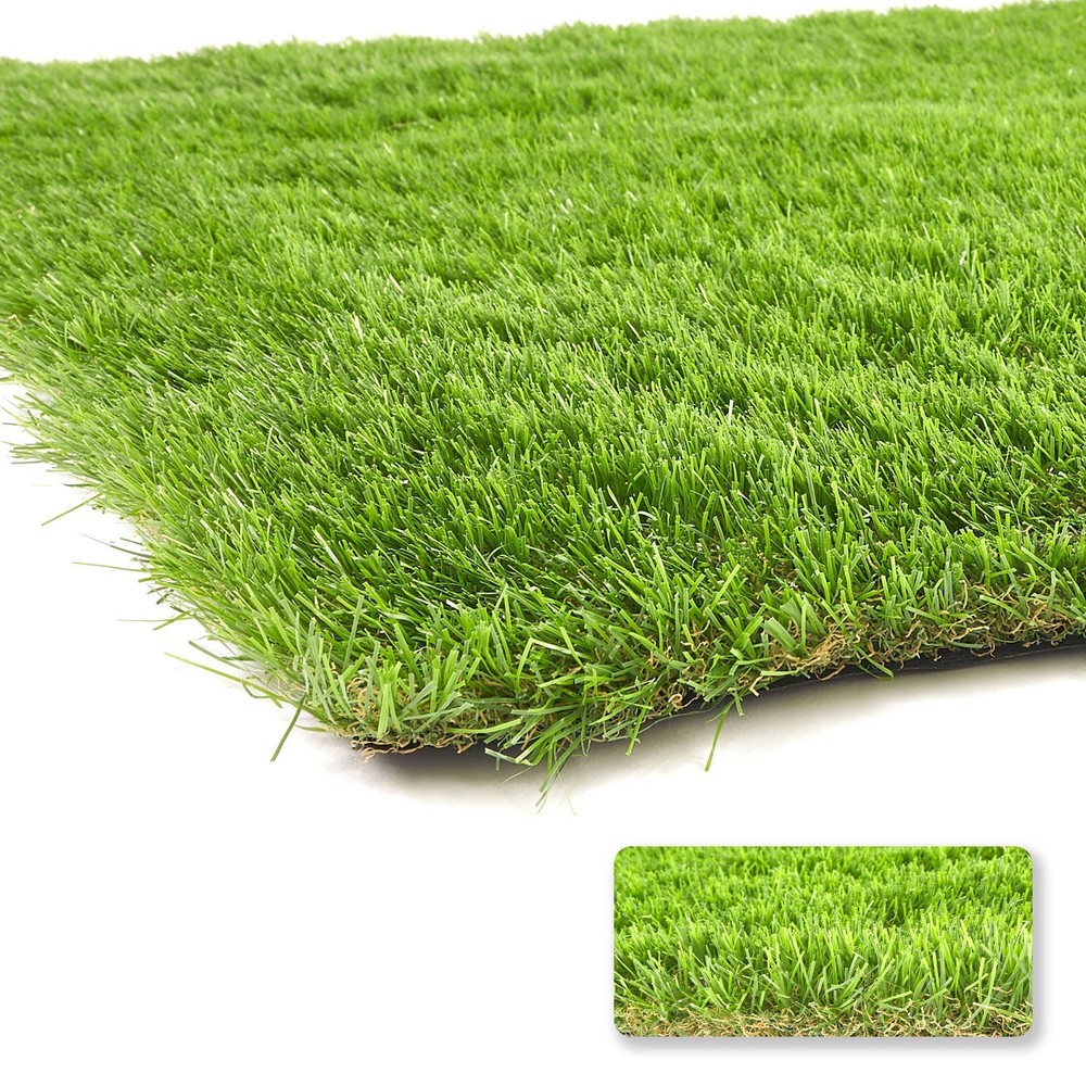 Premium High Density Soft 35mm Odorless Artificial Grass Rug Easy Cut Clean
