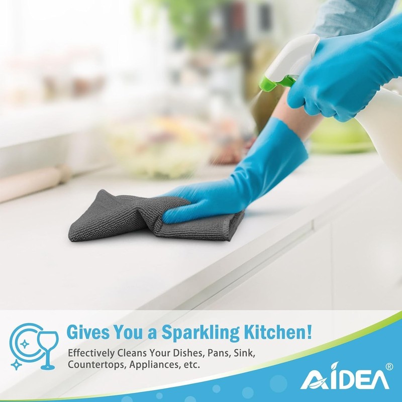 Durable Microfiber Cloths Set, Machine Washable, Perfect for Every Cleaning Need gallery
