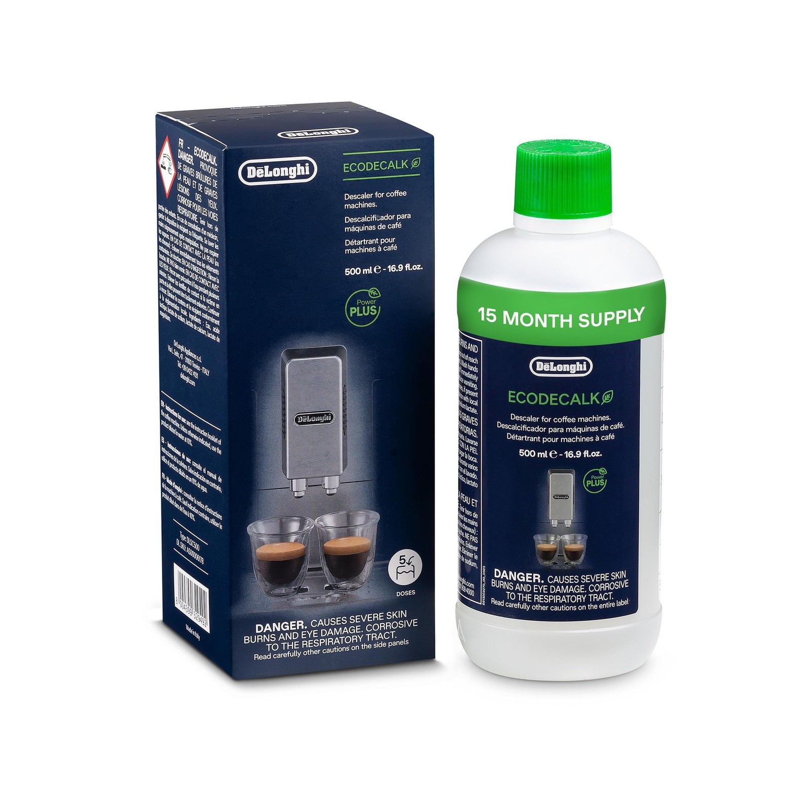 DeLonghi EcoDecalk Descaler, Eco-Friendly Universal Descaling Solution for gallery