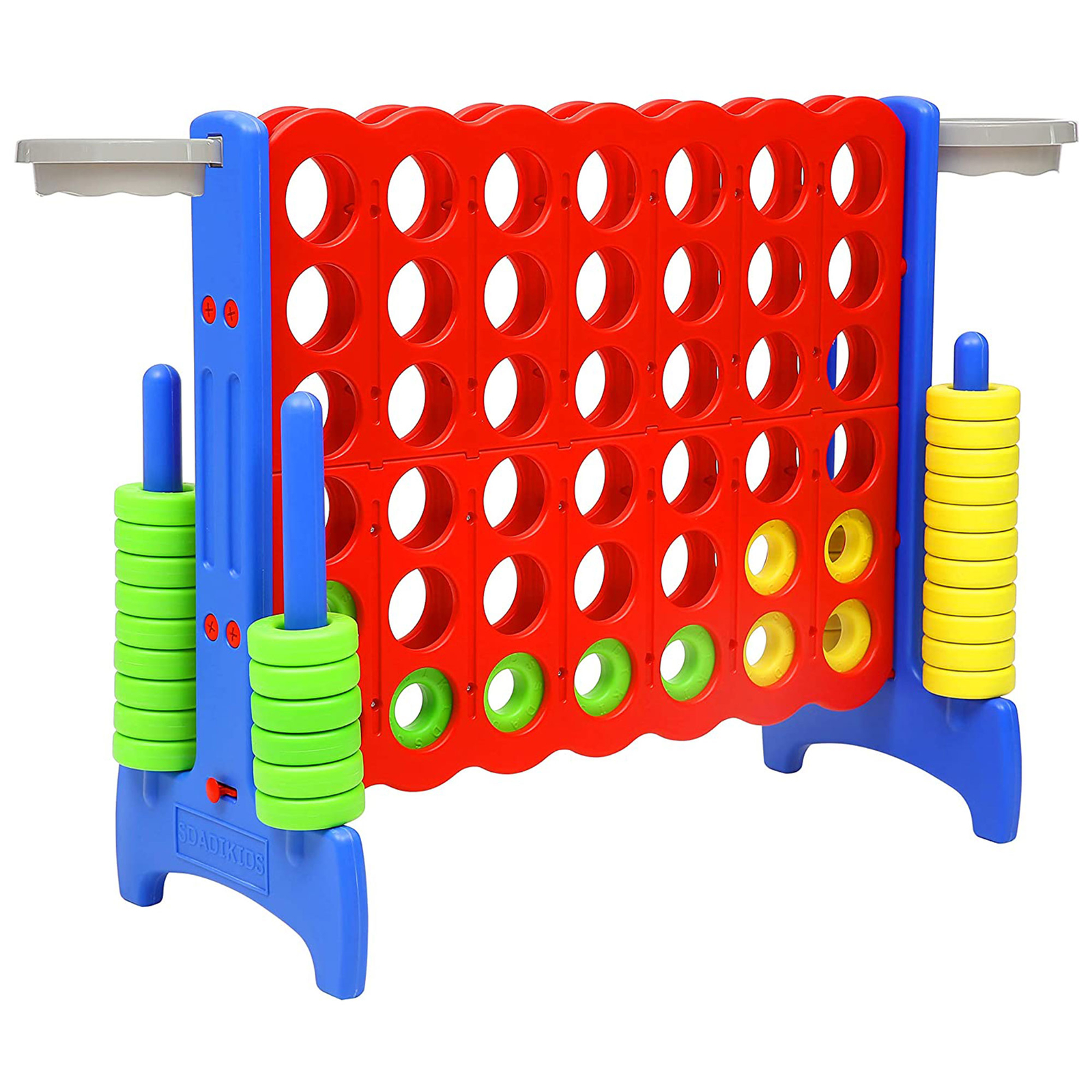 SDADI Giant 33 Inch 4-In-A-Row Game and Basketball Game for Kids (Open Box) gallery