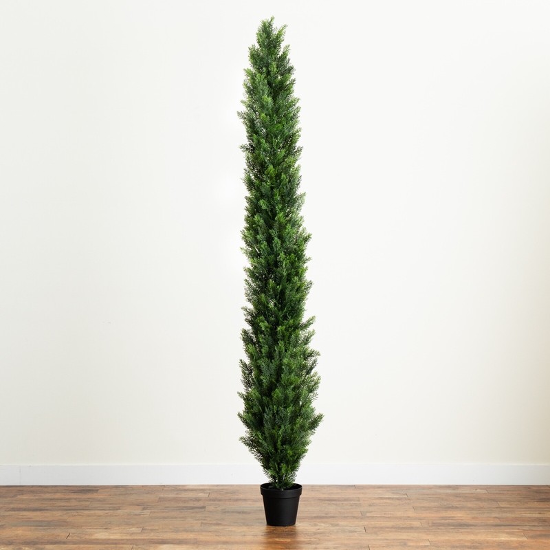 9’ Topiary Cedar Pine Artificial Tree Home Decor UV Indoor/Outdoor. gallery