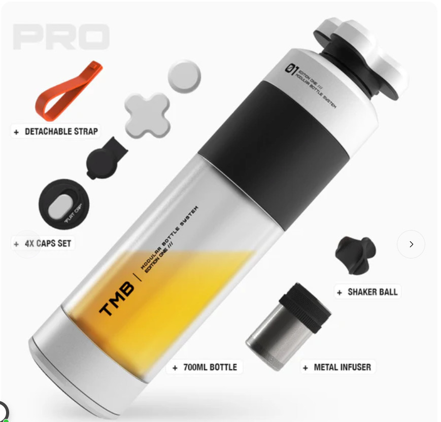 new/sealed: TMB - The Modular Bottle Edition Pro Pack - TALL Black White gallery