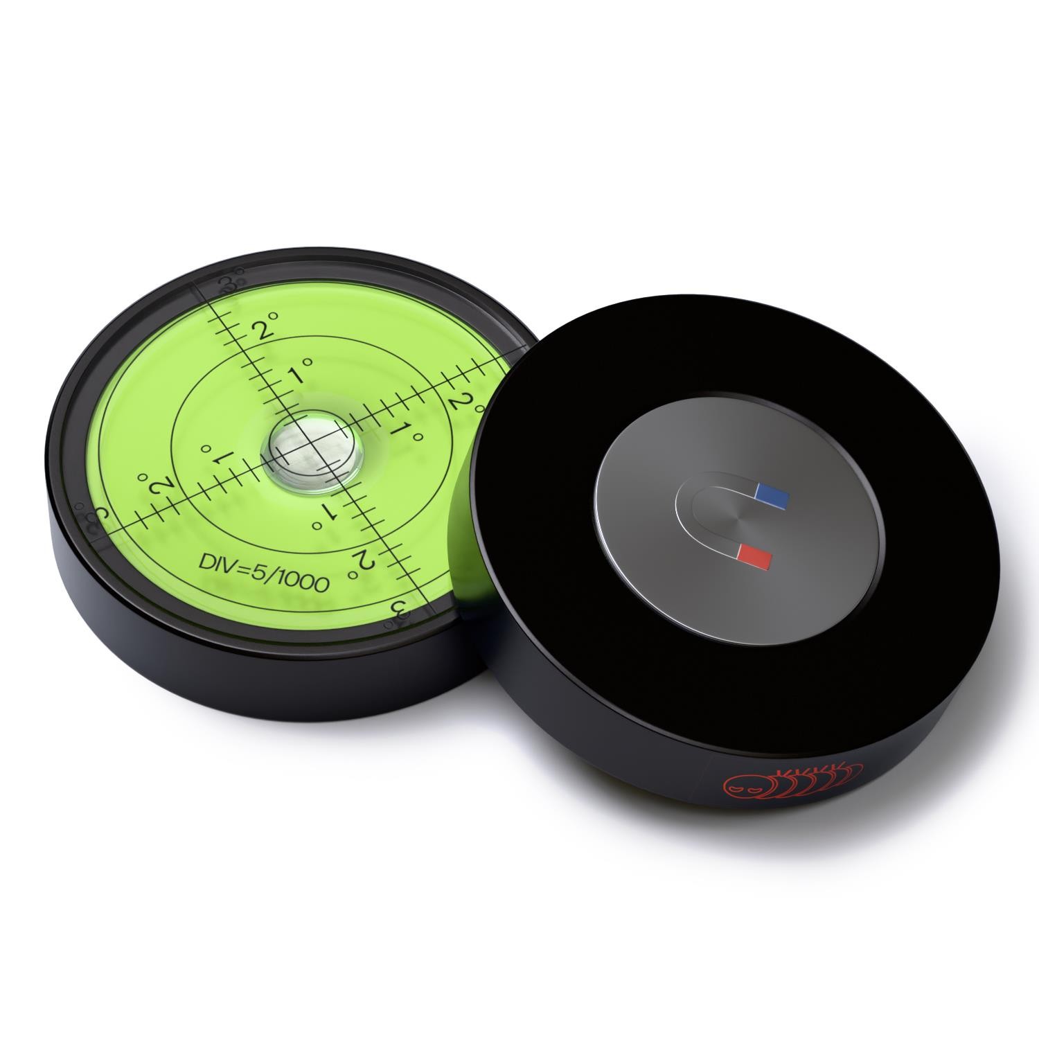 Magnetic Metal Large Spirit Bubble Level 60mm Diameter (2 23/64 in) G/B gallery