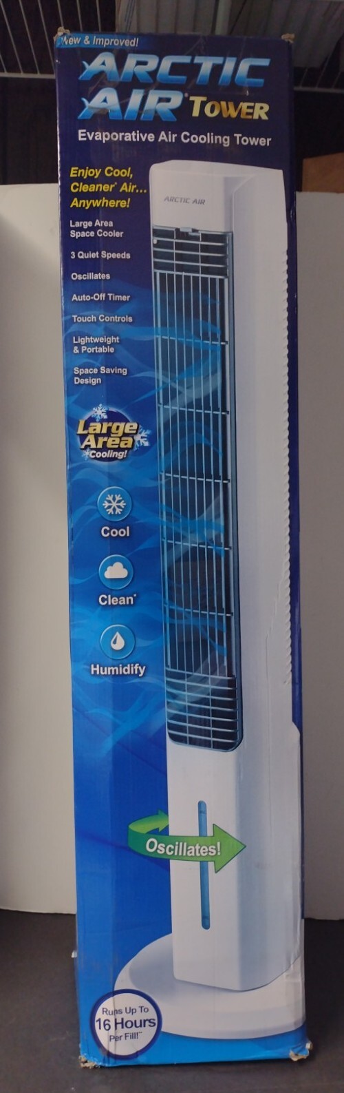 Ontel ARCTIC Air Tower Oscillating 305 CFM 3-Spd Portable Evaporative Air Cooler gallery