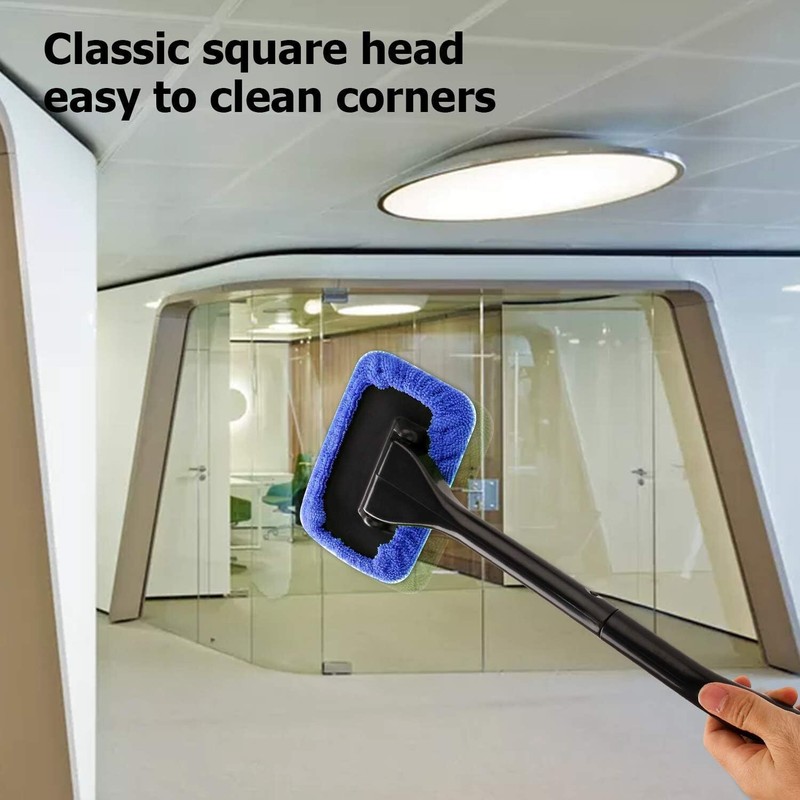 6× Window Windshield Cleaning Tool Microfiber Car Wiper Cleaner Glass Brush US gallery