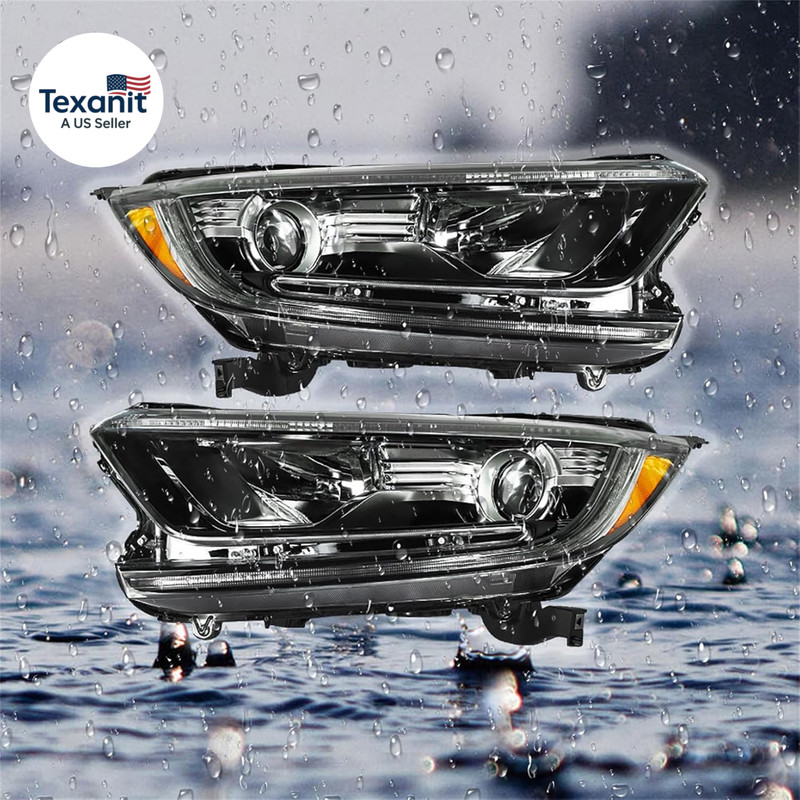 Driver and Passenger Side Headlight Assembly Replacement for Honda CRV LX EX EXL gallery