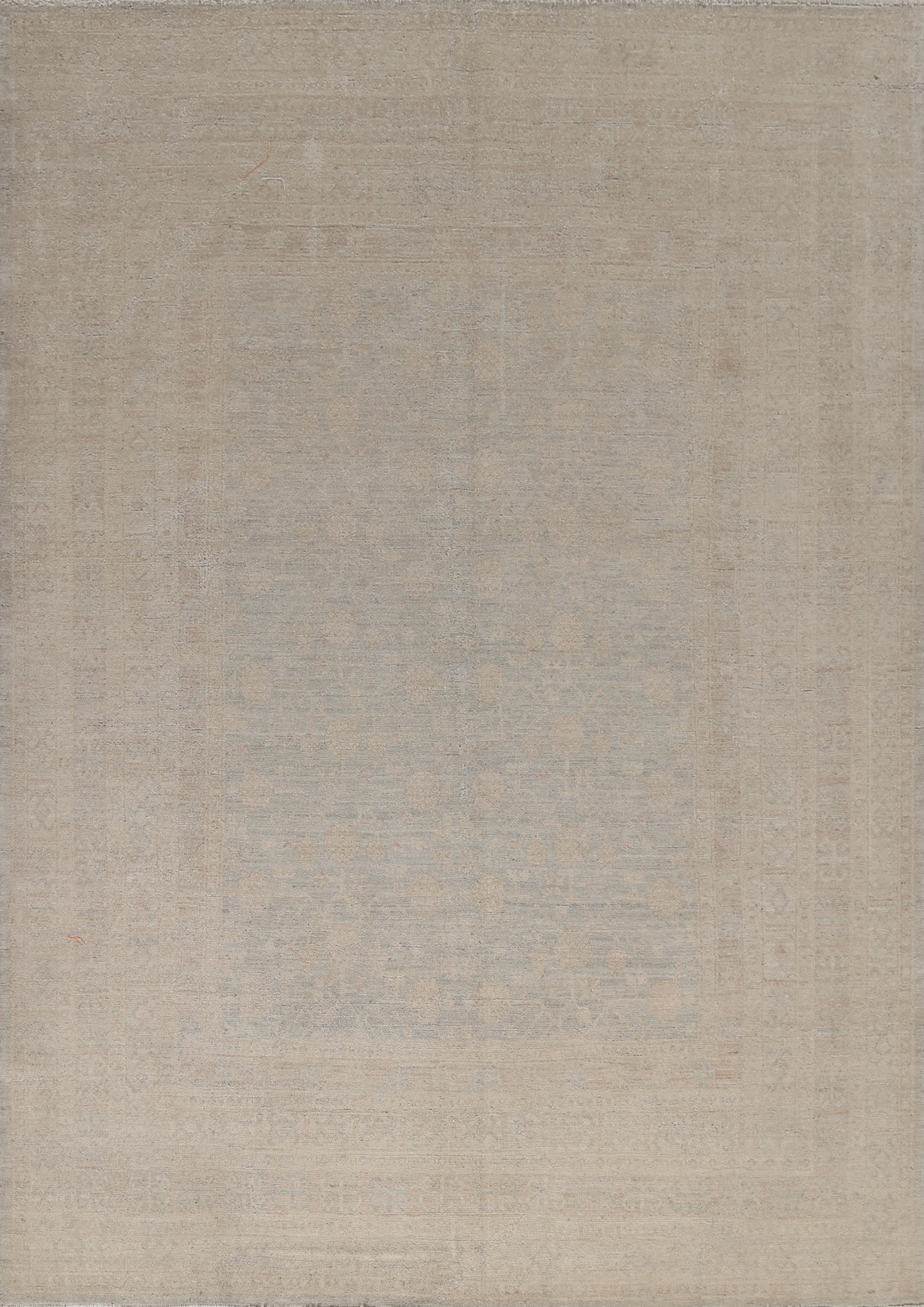Handmade Transitional Muted Oushak Turkish Rug 8x10 Ft Vegetable Dye Wool Rug gallery