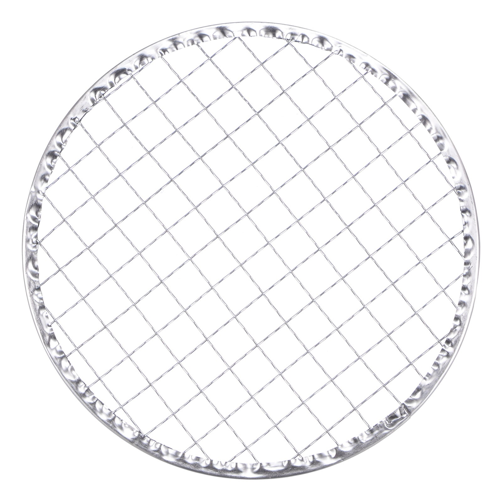 5pcs Round BBQ Grill Net 6.5" Dia Galvanized Iron Barbecue Mesh Mat for Baking gallery