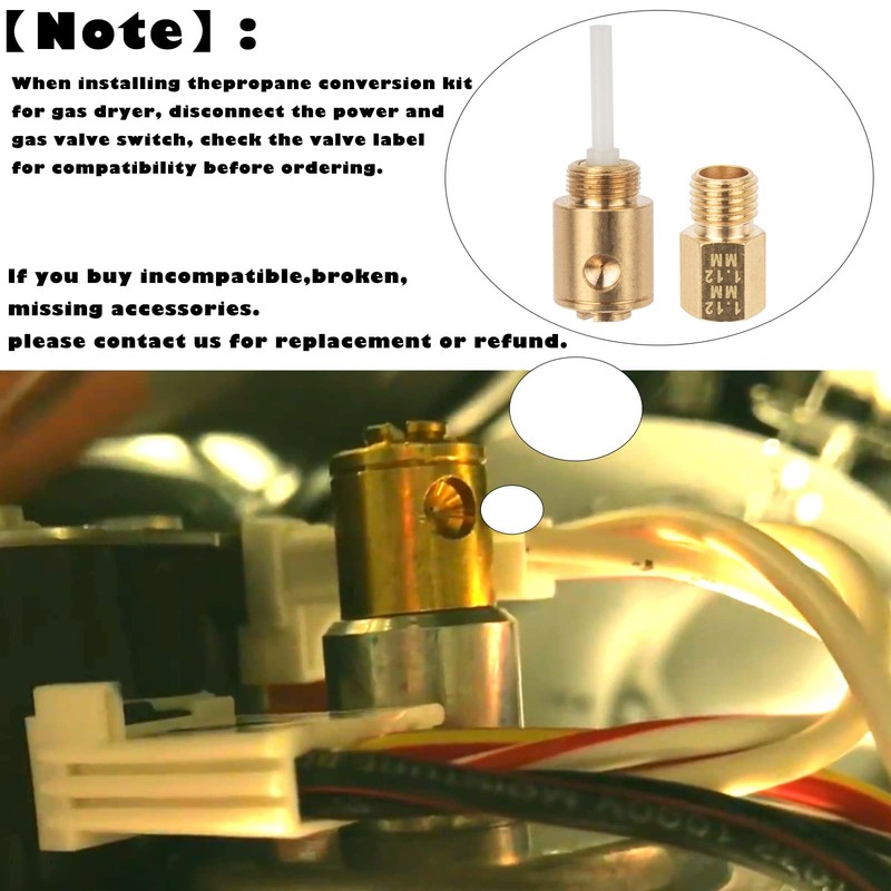 WE25M87 Gas Stove Propane Conversion Kit Replacement for GE WE25M87 Dryer Natura gallery