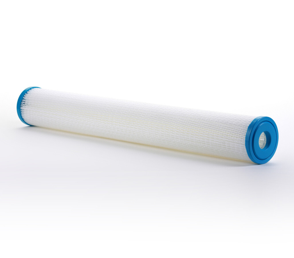 Polyester Pleated Sediment Water Filter, Washable & Reusable, 2.5" X 20", 10 μm gallery