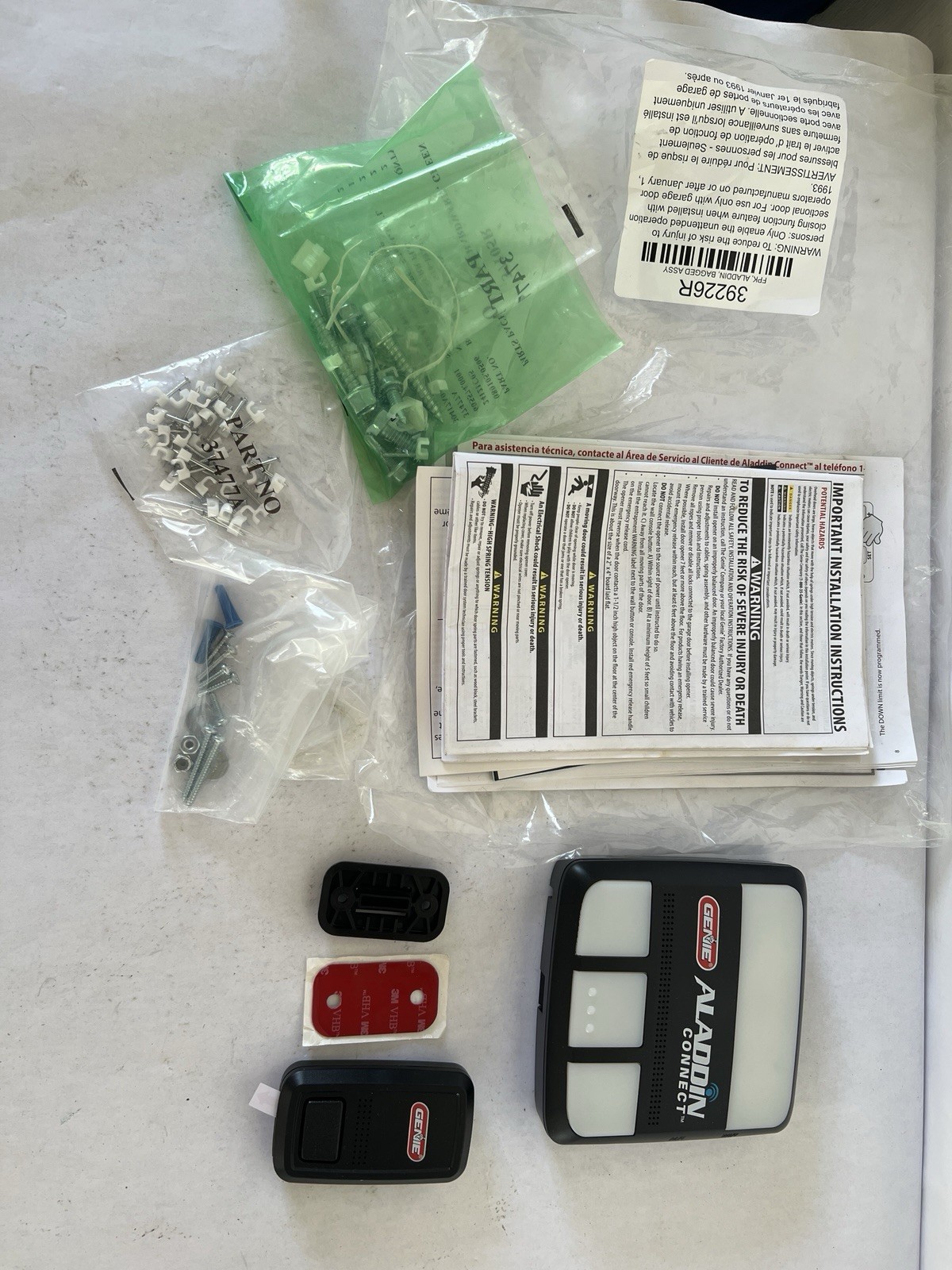 Genie ALADDIN Connect Smartphone Enabled Garage Door Controller Untested As Is gallery