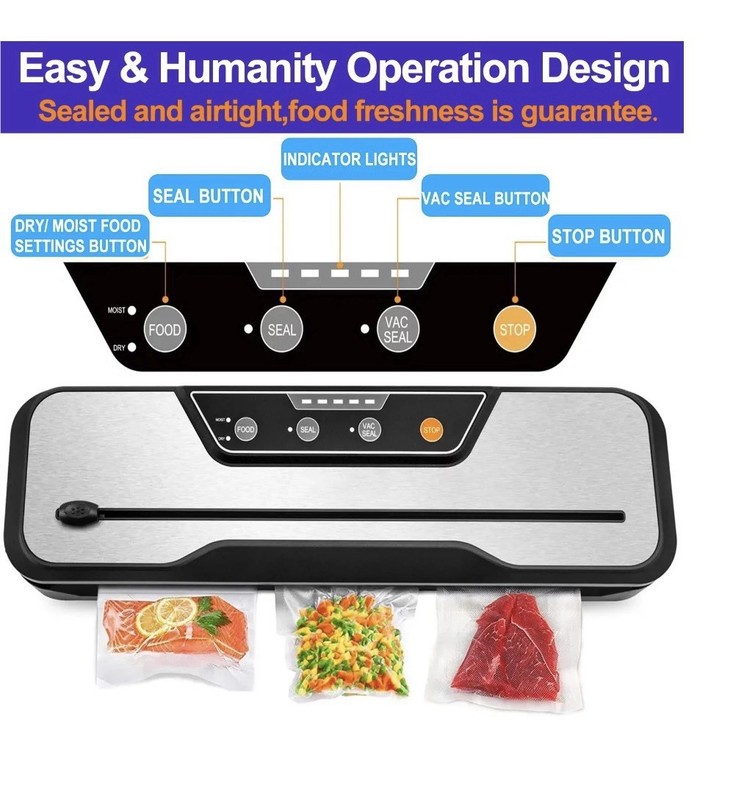 Automatic Vacuum Sealer Bosch HMT72M450, Built-in Cutter, Dry/Moist, Rolls gallery