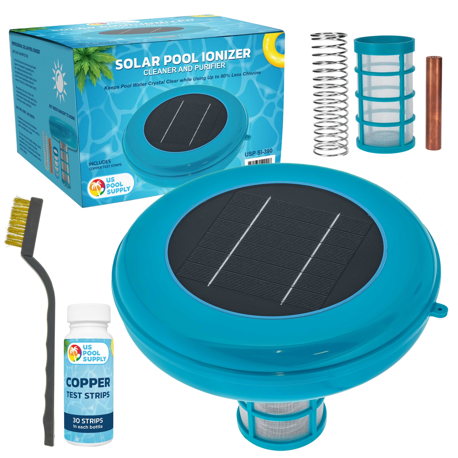 U.S. Pool Supply Solar Pool Ionizer Cleaner & Purifier - Chlorine-Free Sun Shock gallery