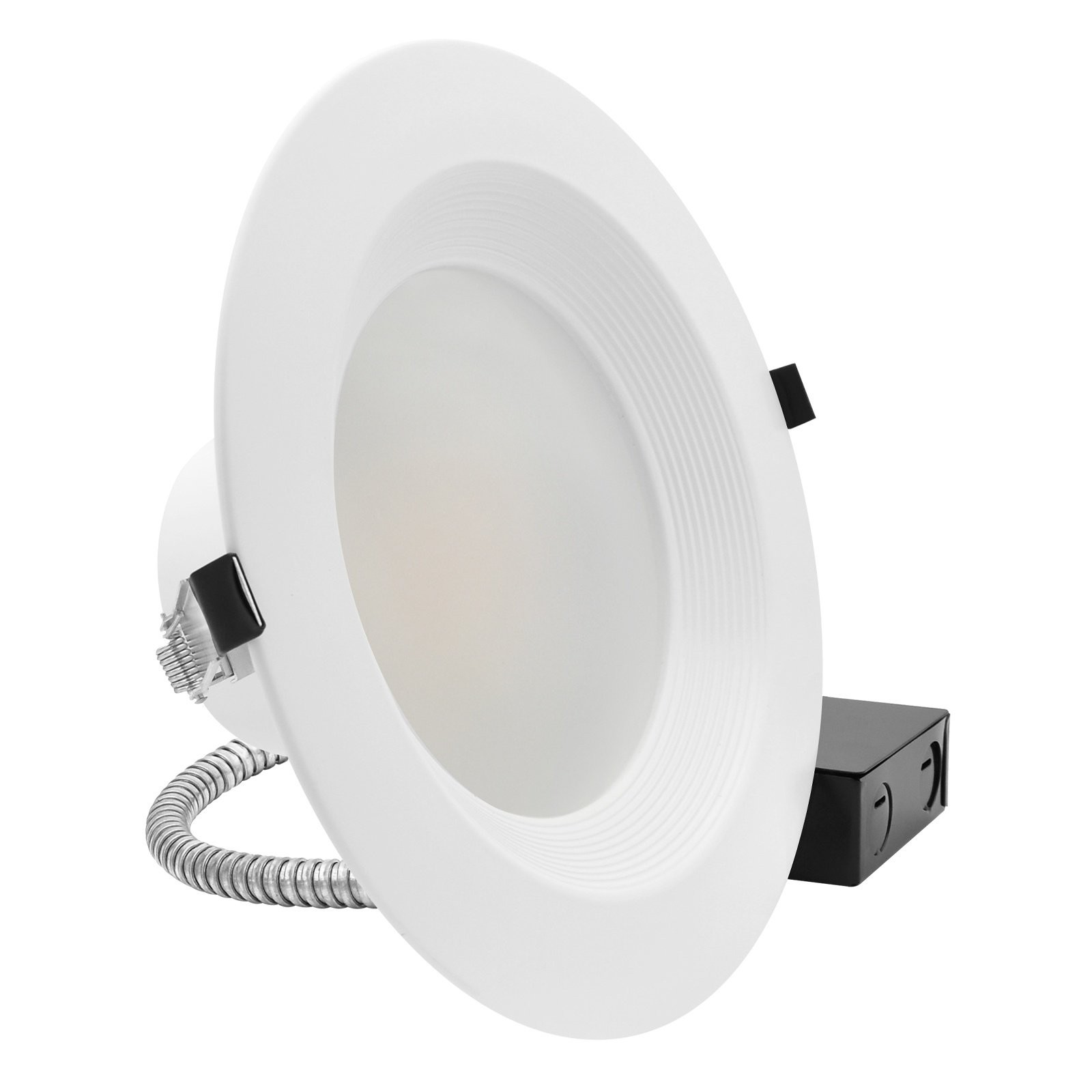 Luxrite 8" Commercial LED Recessed Light, 5CCT, 27W, Up to 2700LM, 120-277V gallery