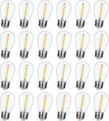 Shatterproof,Waterproof S14 String Light Bulbs,Led Patio Lights Outdoor Waterpro